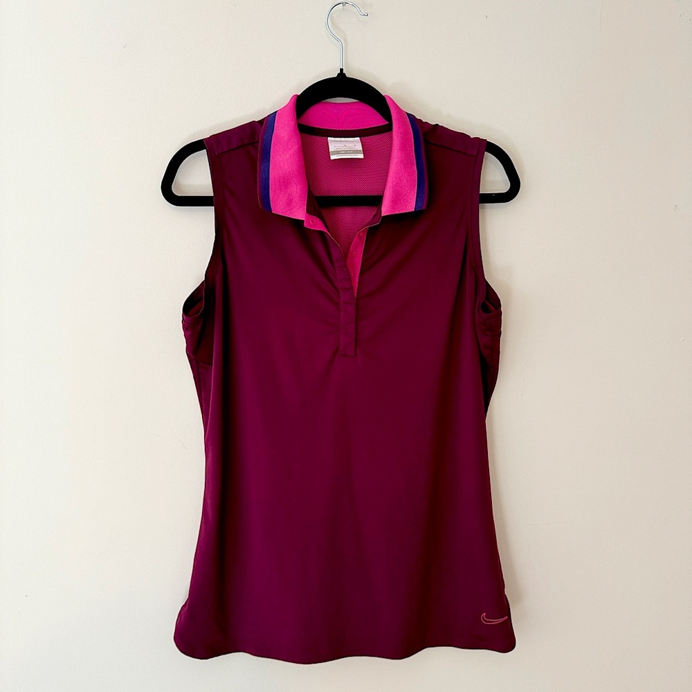 NIKE GOLF Burgundy Top - EXCELLENT CONDITION